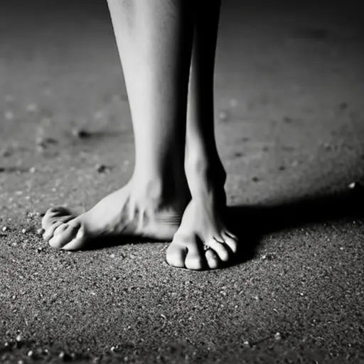 beautiful barefoot woman, realistic photo of, award winning photograph, 50mm Photography: Portrait. Subject: People. Resolution: 4K (3840x2160). Special Effects: Cinemagraph.